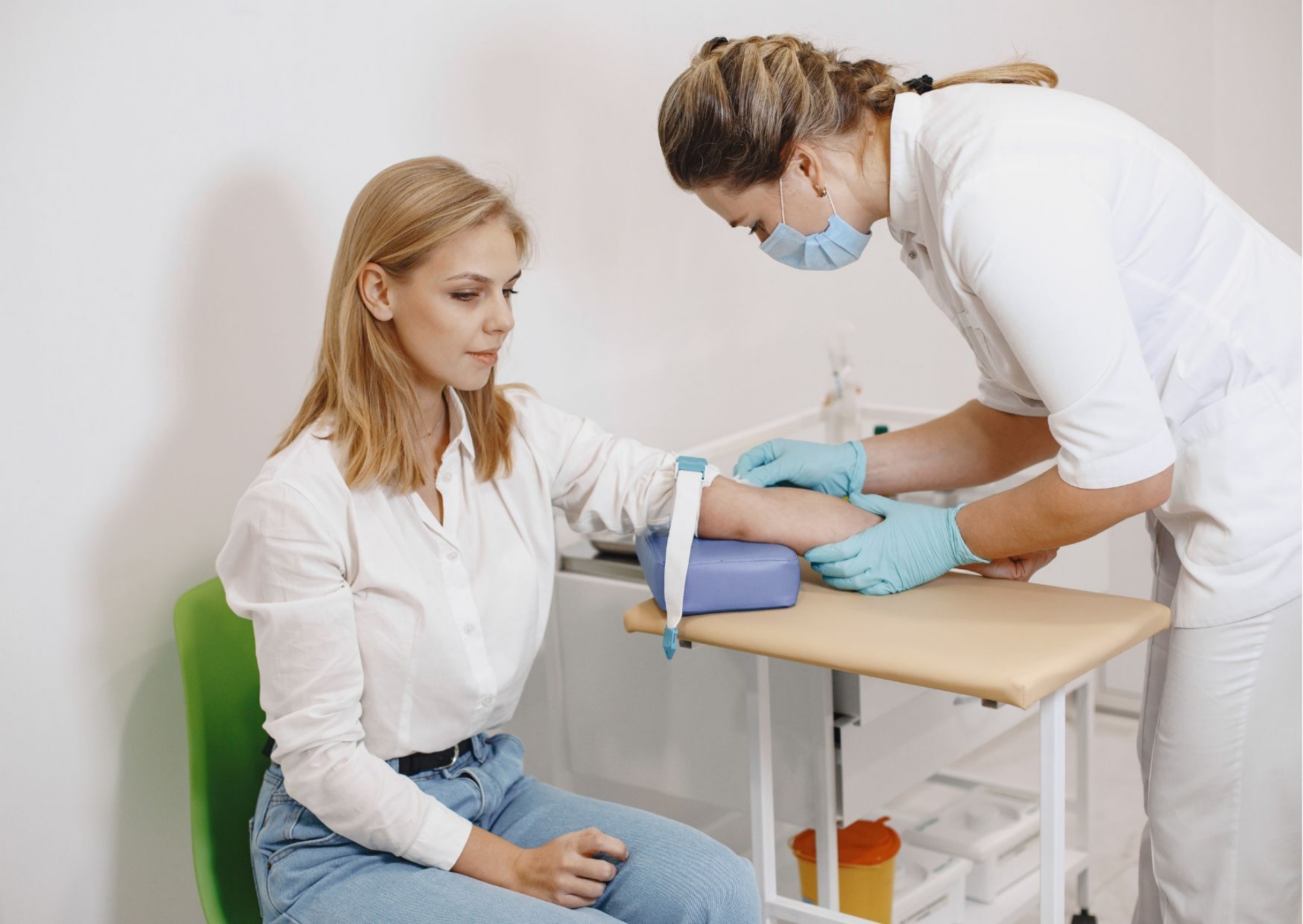 Verpleegster bloedafname